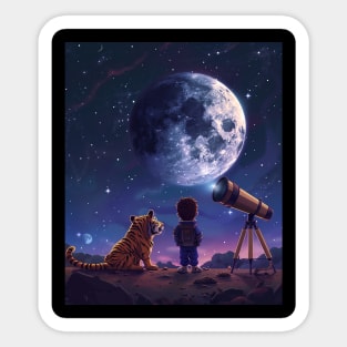 Calvin and Hobbes Reality Sticker